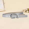 thumbnail image 3 of BAETEUY Kids Belt Multi Holes Design Adjustable Length Waistband Jeans Dress Faux Leather Belt Sequin Decorated Accessory, 3 of 8