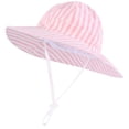 thumbnail image 2 of Jamicy Sun Hat for Boys Girls Wide Brim UPF 50+ Adjustable Strap Baby Cute Sun Hat with Sun Protection Sunshade Hat, 2 of 6