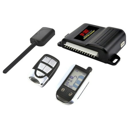 CSPI SP-302 2-Way LCD Paging Alarm and Keyless Entry System with Rechargeable Remote