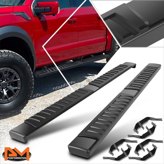 PM PERFORMOTOR for 15-24 Ford F150 F250-F450 SD Super Crew Cab 6" Side Step Bar Running Boards