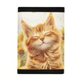 thumbnail image 3 of Chririnla Children's Wallet Sunflower Cat Print Compact Trifold Card Wallet for Outdoor, Polyester Foldable Kids Trifold Wallet, 3 of 6