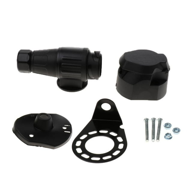 S SERENABLE Boat Trailer 13 Pin Electrical Plug Socket Kit Tow Wiring Connector 12V