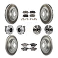 thumbnail image 1 of Transit Auto Front Rear Hub Bearings Assembly Coated Disc Brake Rotors and Semi-Metallic Pads Kit (10Pc) for Car 2013-2014 Volvo S60 FWD with 300mm Diameter Rotor - Left Right Side KBB-131730, 1 of 11