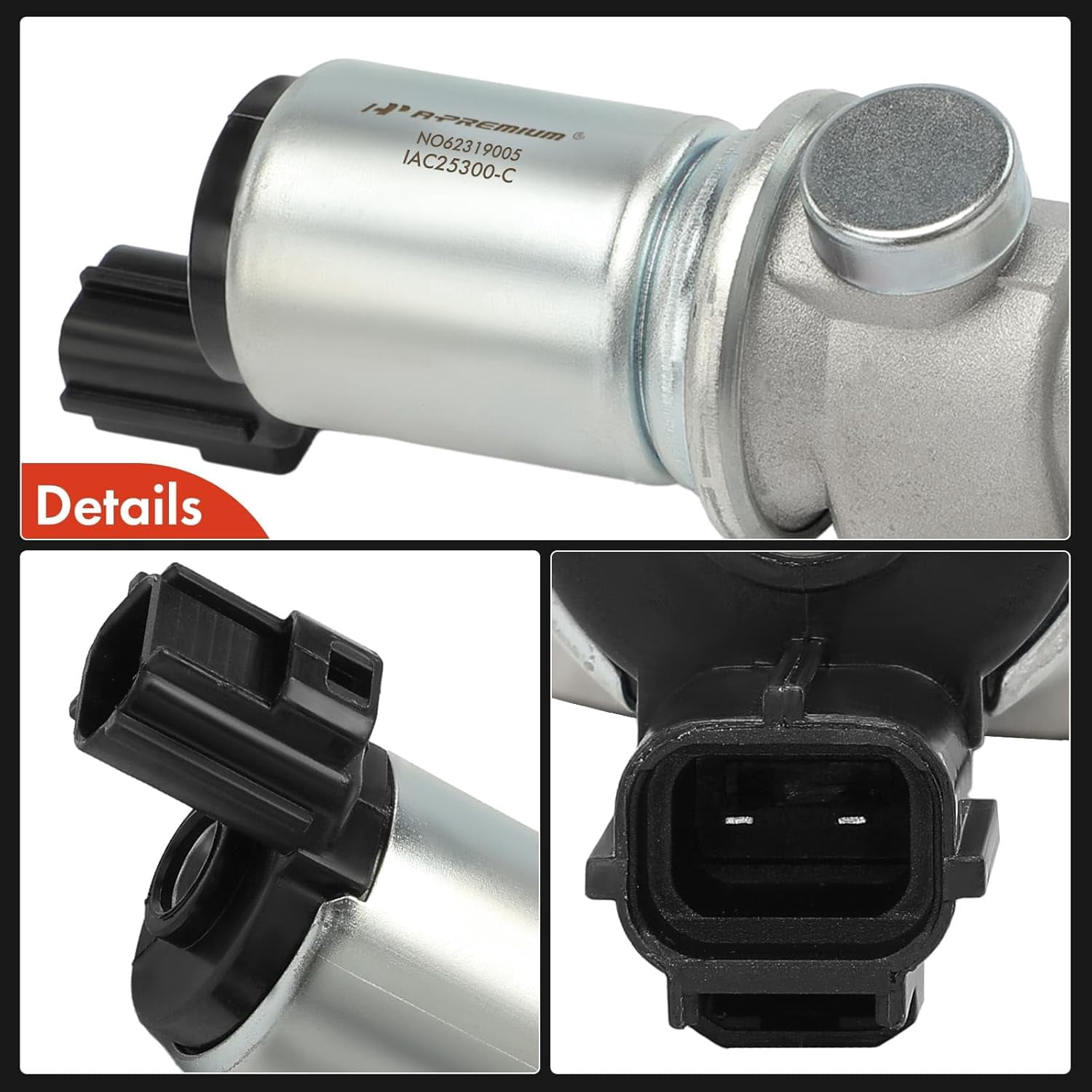 A-Premium Fuel Injection Idle Air Control Valve IAC - Compatible with Ford & Lincoln - 97-05 - Expedition, F-150, F-250, Blackwood, Navigator, LS & More - 3.0L 4.6L 5.4, for# F75Z9F715AA, F75Z9F715AB