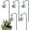 5PCS, variant on Jollgii Mini Disco Ball Garden Stake, Waterproof Disco Ball Garden Stakes, Mirror Silver Glitter Plant Stake Ornaments for Outdoor Patio Lawn Pathway(1.2" Ball+7.9" Pole,1PC)