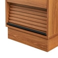 thumbnail image 5 of Elle Modern Nightstand with LED Lights, Charging Station, Bedside Table with 2 Drawers, Yellow, 5 of 9