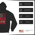 thumbnail image 6 of Remember Everyone Deployed Sweatshirt Until They All Come Home RED Friday Military US Flag American Patriot Hoodie, 6 of 7