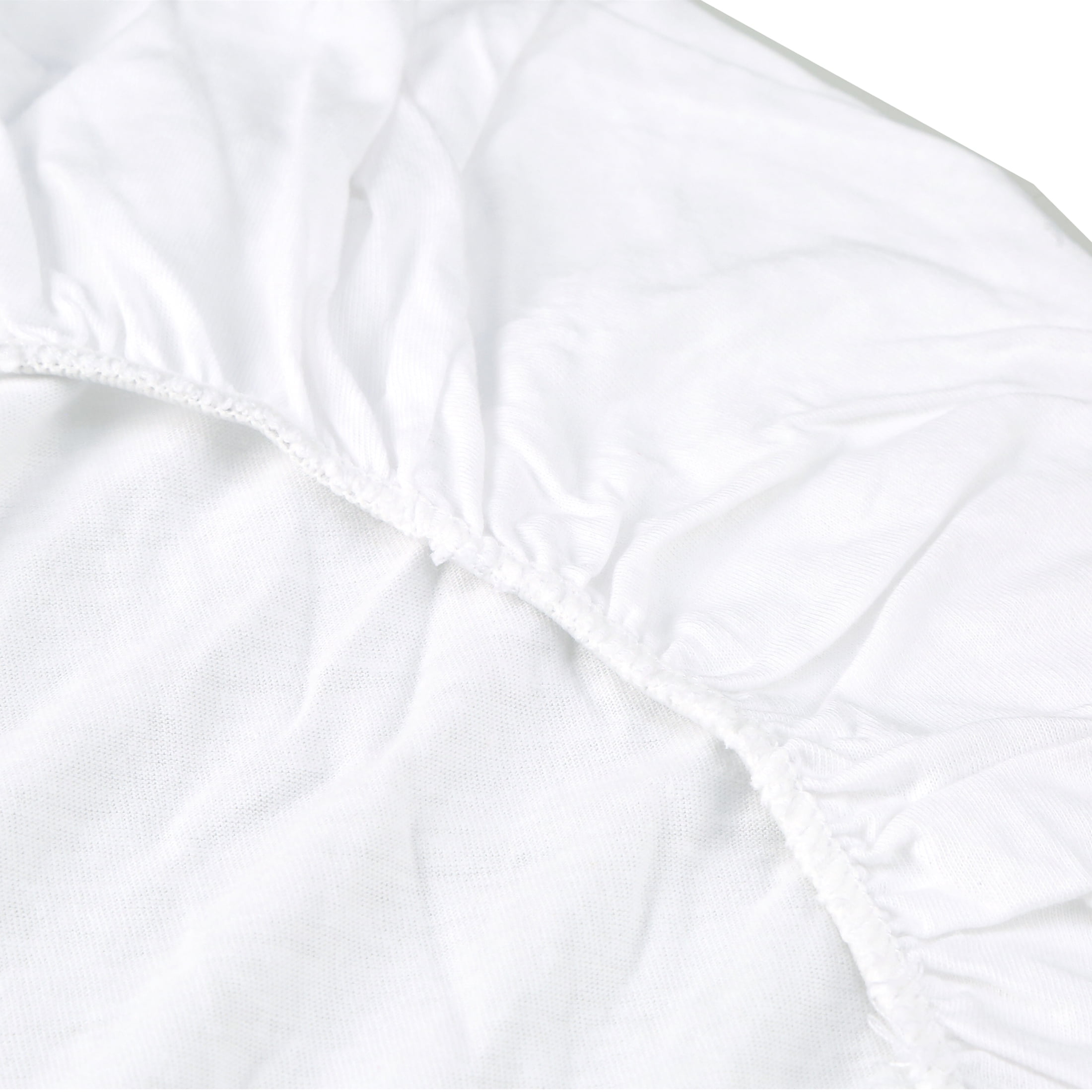TL Care 100% Natural Breathable Cotton Jersey Knit Fitted Bassinet Sheet, White, 15" x 33", Soft Breathable, for Boys and Girls