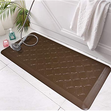 Art3d 39  X 20  Premium All-Purpose Non-Slip Anti-Fatigue Kitchen Standing Rug  Comfort Mat with Extra Support and Thick in Brown