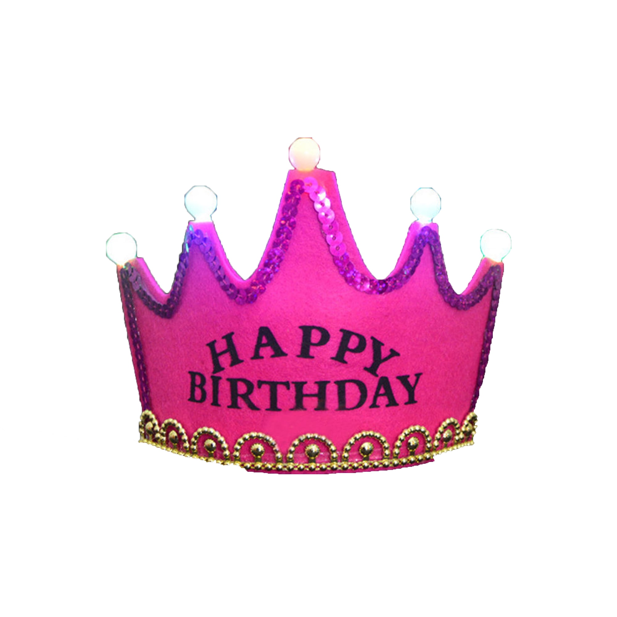 Loalirando Children Lovely LED Crown Princess King Happy Birthday Party