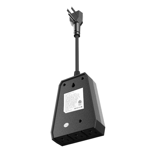 AC110-240V 1875W (Máx.) Enchufe WIFI inteligente 1 entrada 3 salidas Control de teléfono inteligente compatible / Control de voz /