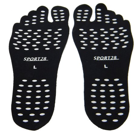 (2 pair) Daily use Bare Feet protection pads for summer sole protection of bare naked feet, Fun daily wear! Sticky feet