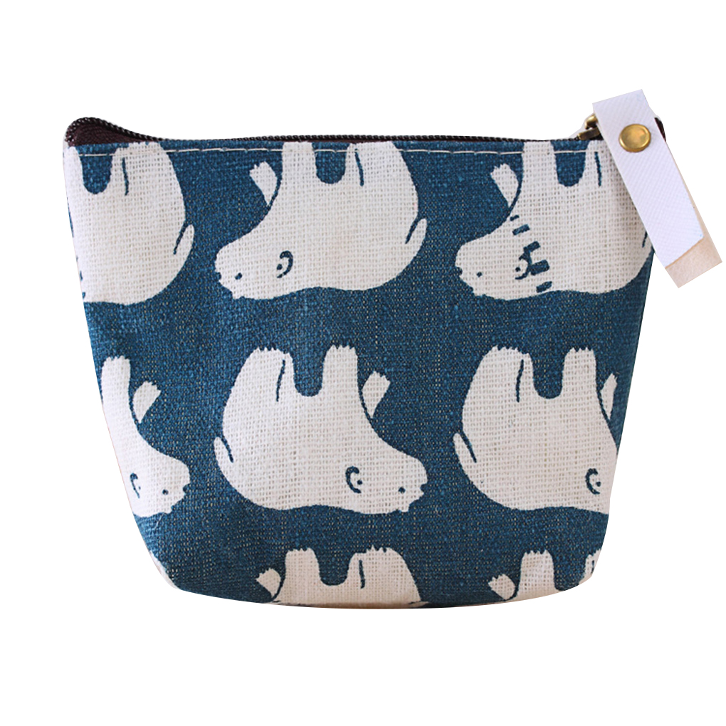 little twin star canvas handbag zip wallet coin bag money bags key bag cartoon