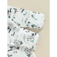 thumbnail image 6 of Bagilaanoe Newborn Baby Boys Girls Knotted Gown + Hat Long Sleeve Print Sleeper Sleeping Bag Cap, 6 of 8