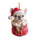 thumbnail image 1 of Adornos navideños 3D Bulldog/Tortuga Adornos colgantes para árbol de Navidad para fiestas de invierno Decoración del hogar, 1 of 7