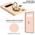 thumbnail image 3 of for Samsung Galaxy S10 Plus Case with Ring Holder Kickstand 360 Degree Rotation  Car Finger Slim Cover Shockproof Full Body Protective Phone Case for Samsung S10 Plus, Light Pink, 3 of 16