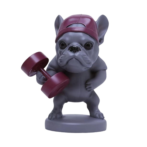 Figura de perro de resina en miniatura, figura decorativa para el hogar Estilo A