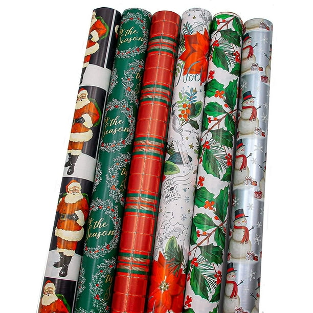 Download Bundle of 6 Rolls of 30" Christmas Holiday Traditional ...