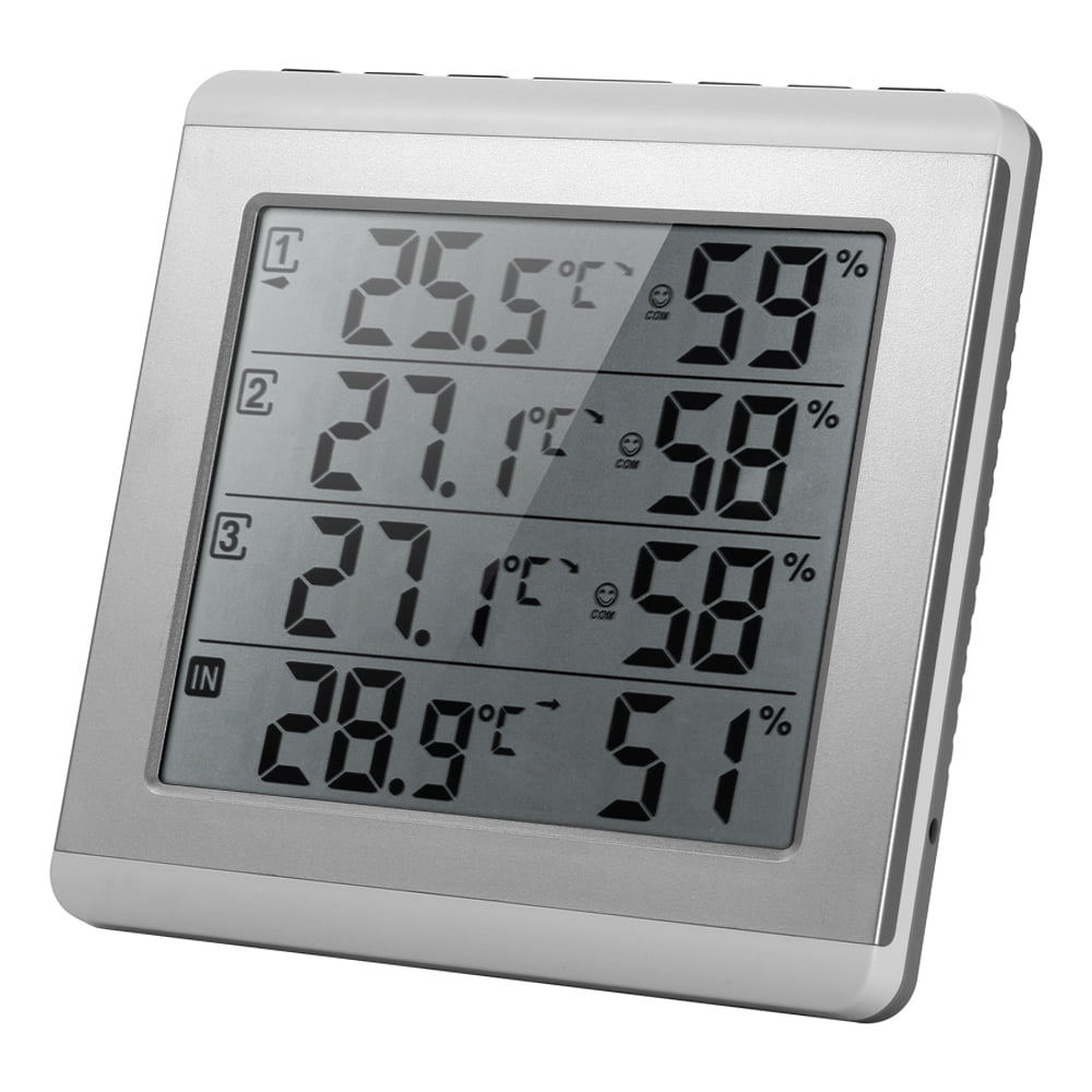 Temperature Humidity Meter,Indoor/ Thermometer / Lcd Indoor/ Thermometer Meter With 3 Temperature Meter With 3 Rookin Eryue Dsfen Thermometer - Lcd