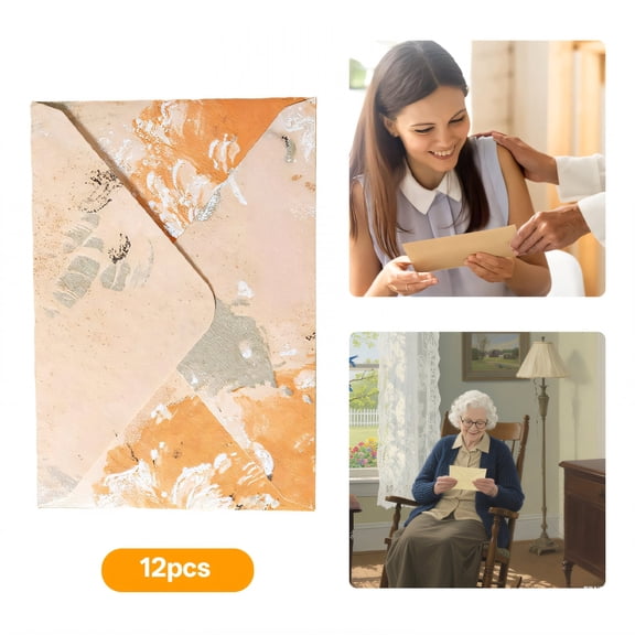 CCOCC 12Pcs Money Envelopes for Cash,6.3*4.33 in Envelopes 4X6,Mini Envelopes,Gold