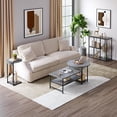 thumbnail image 4 of Round C-Shaped End Table - Small Space Sofa Side Table - Grey Finish, 4 of 7