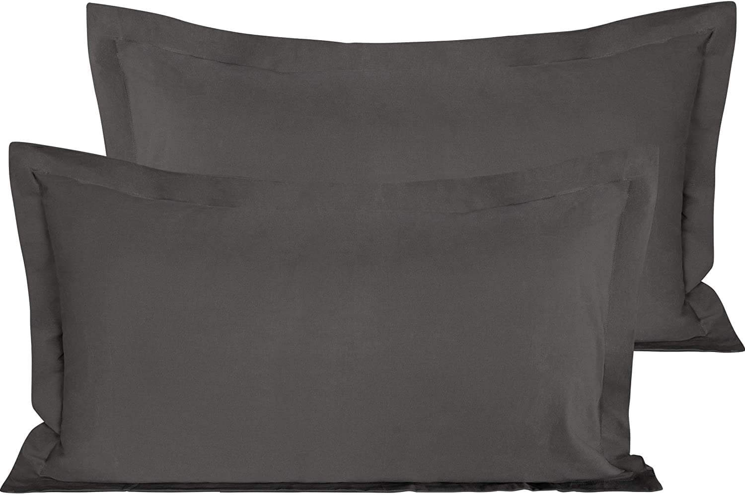2 Pack Washed Cotton King Pillow Shams 