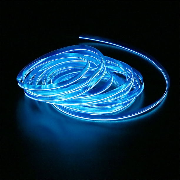 LED Décoration Tableau de Bord Voiture Bleu 2 Mètre