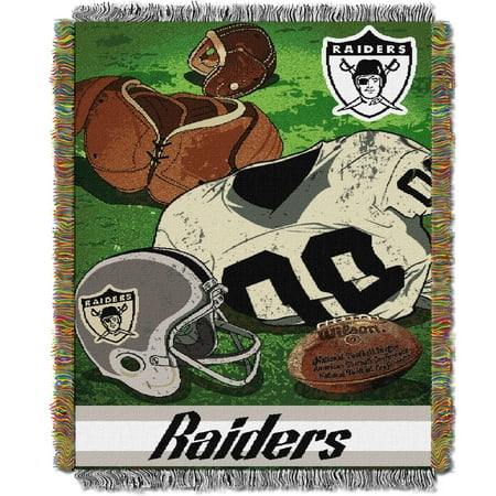 - Oakland Raiders The Northwest Company 48'' x 60'' Vintage Woven Tapestry Throw - No Size