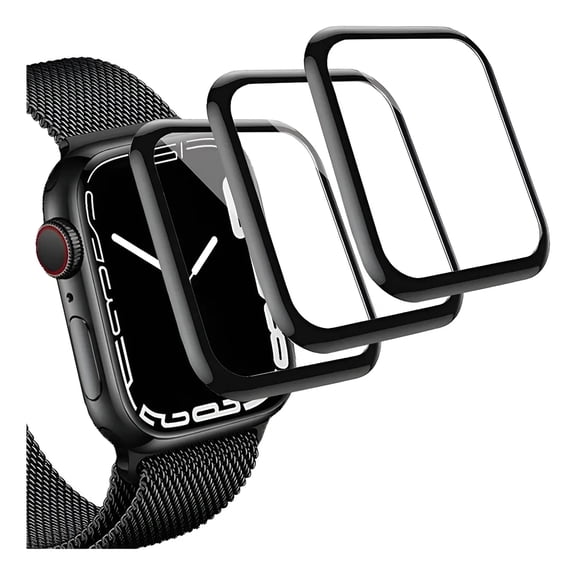 3 Micas Protectoras Para Apple Watch, compatible con Todas las Series