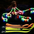 thumbnail image 3 of LED Waterproof Pet Dog Leash USB Rechargeable Fashionable Color Glow in the Dark Night Walk Safety Dog Leash for Medium to Large Dogs, 3 of 6