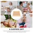 thumbnail image 3 of GOOHOCHY 1Set Square Blank Clay Picture Frame with Wood Material Creative Development Educational Toy 11.8x7.9in, 3 of 6