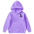 thumbnail image 2 of Tisuna Toddler Hoodies Girls Relaxed Fit Cartoon Print Hoodie With Kangaroo Pocket Teen And Youth Sports Casual Long Sleeve Pullovers Size 5-6 Years, 2 of 6