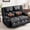 Black, variant on JULY'S SONG Oversized Loveseat Recliner Couch with Heat and Massage, 2 Seater Manual Reclining Sofa with Charge Port, Double Recliner Chair for Adults, Leather - Black