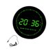 thumbnail image 3 of Reloj digital LED, reloj de mesa, práctico reloj despertador redondo, reloj de pared para Digital Verde, 3 of 9