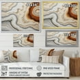 thumbnail image 4 of Designart "Earthy Orange Geode Minimalism III" Stone Geode Floater Framed Canvas Wall Art, 4 of 5