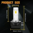 thumbnail image 2 of 2x LED H11B Headlight Bulbs High or Low Beam 6000K Super White Brighter 4000LM, 2 of 10