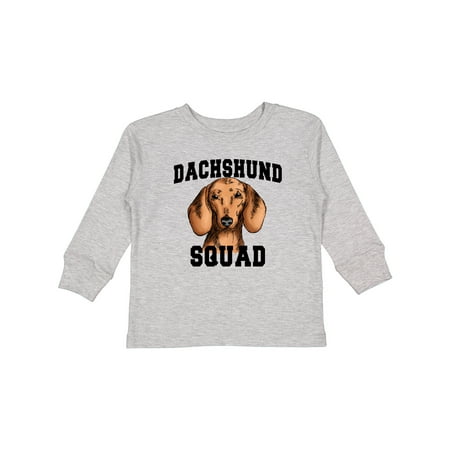 

Inktastic Dog Dachshund Squad Gift Toddler Boy or Toddler Girl Long Sleeve T-Shirt