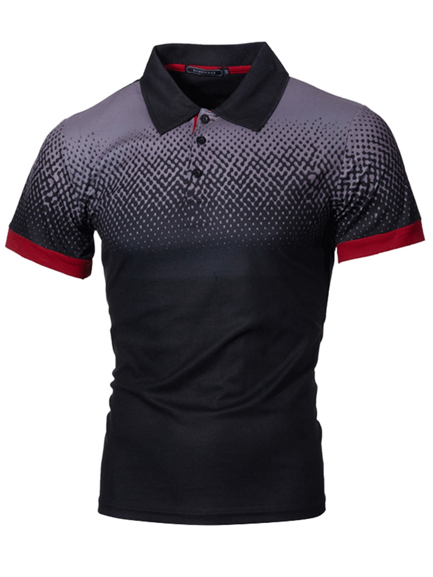 Avamo Men Workout Jersey T Shirts Tops Short Sleeve Running Athletic Golf  Shirt Casual Summer Pullover Sweat Polo Tee Shirt