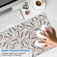 thumbnail image 4 of Long Mouse Pads for Desk,Beige Baseballs with Hearts Pattern Desk Mats on Top Of Desks, Desk Mouse Pad Extra Large with 3mm Non-Slip Base and Stitched Edge for Gaming,Office,Work,Home 31.5"x11.8", 4 of 6