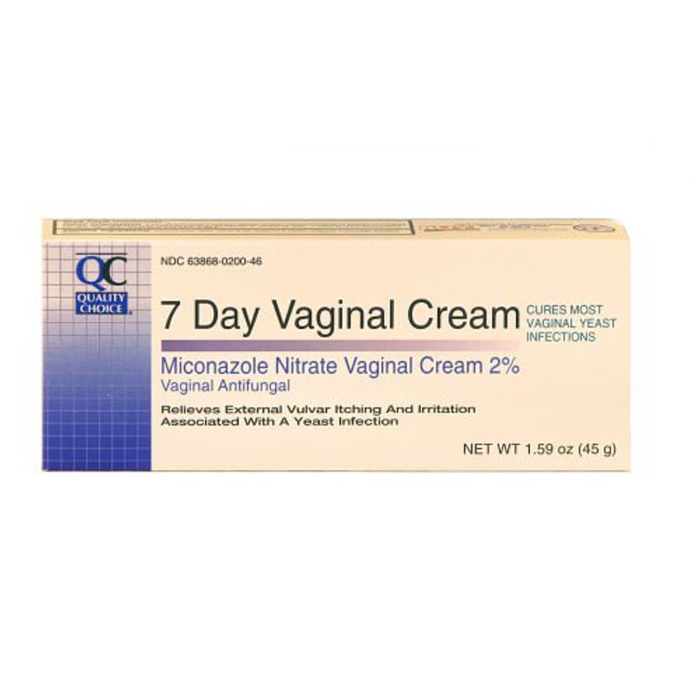 5 Pack Quality Choice Miconazole Nitrate Vaginal Cream 7Day 2 1.59oz