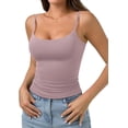 thumbnail image 2 of PINKMSTYLE Débardeurs Basiques pour Femmes à Encolure Dégagée Doublée Débardeurs Ajustables d'Été Sans Manches, 2 of 8