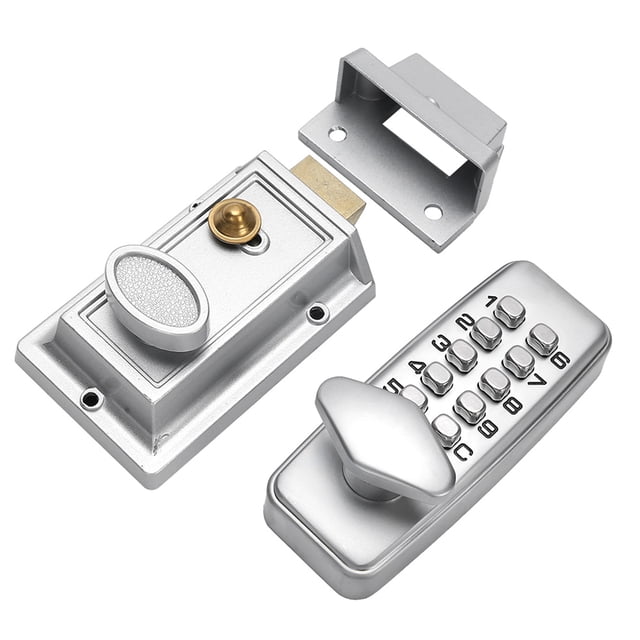 Cerradura de puerta de entrada sin llave, cerradura de puerta con contraseña Digital, cerradura de puerta con botón, Mini cerradura mecánica, características de vanguardia