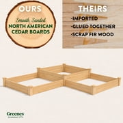Greenes Fence 4 x 12 x 7-10.5 (3/4 Thick) Premium Cedar Raised Garden Bed