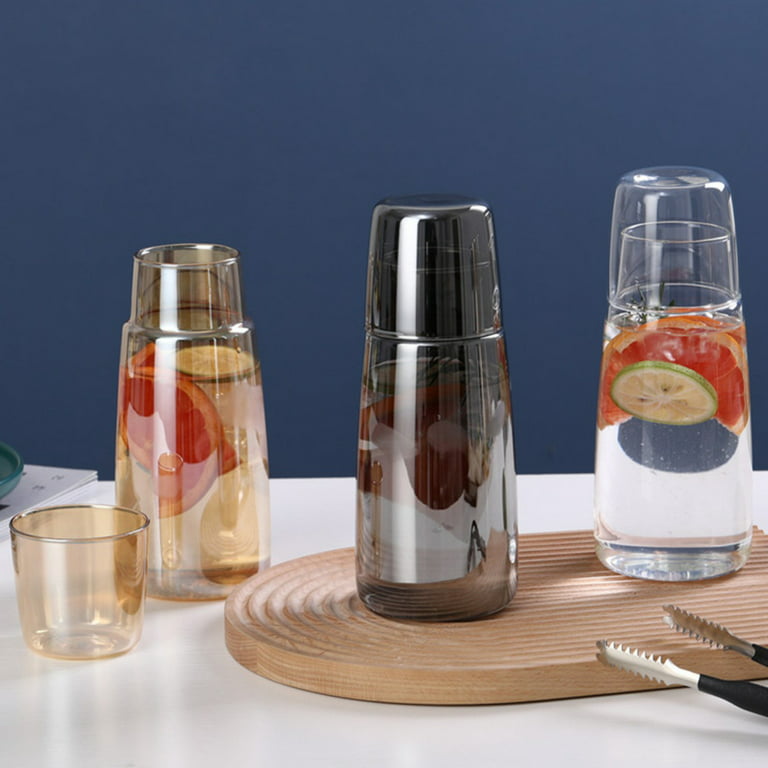 Bedside Water Carafe And Glass Set, Water Carafe With Glass Cup For  Nightstand, Bedside Night Carafe For A Handy Midnight Drink, Glass  Mouthwash
