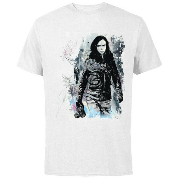 Marvel Jessica Jones Sketch - Short Sleeve Cotton T-Shirt for Adults - Customized-White