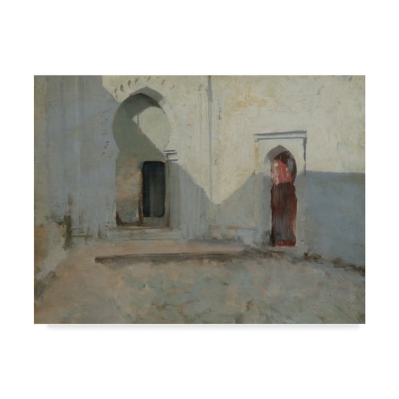 Trademark Fine Art 'Courtyard Tetuan Morocco' Canvas Art by John Singer Sargent