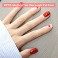 thumbnail image 2 of 24PCS Puntas de uñas postizas Puntas de uñas acrílicas transparentes Cubierta completa Uñas pos MABOTO Punta de uñas falsas, 2 of 7
