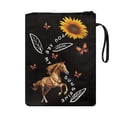 thumbnail image 2 of HELLHERO Gift Book Sleeve Cover with Decorative Design Polyester Book Storage Bag Book Protection Bible for Readers 8.66 x 11.42 Horse Sunshine, 2 of 8