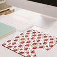 White Control Slips Strawberry and Heart White Pattern Square Mouse Pad, Precision Control ...