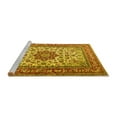 thumbnail image 2 of Ahgly Company Machine Washable Indoor Rectangle Persian Yellow Traditional Area Rugs, 5' x 8', 2 of 4